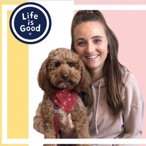 Life is Good Beach Elements Dog Bandana
